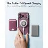 iPhone 17 Pro / 18 Pro dėklas – ESR Classic Hybrid Kickstand MagSafe – vyno raudona