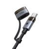 Mcdodo 2-in-1 laidas USB-C – USB-C + MagSafe 3, 240 W, LED indikatorius, 2 m – juoda