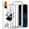 Spigen ALM Glass FC Folie de sticlă securizată 2 bucăți, iPhone 13 / 13 Pro / 14, neagră