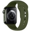 Tech-Protect Silicone rihm Apple Watch 8 / 9 / 10 / 11 / 12 / SE / Ultra (44 / 45 / 46 / 49 mm) – oliivroheline