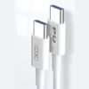 Καλώδιο XO NB-Q190A PD USB-C - USB-C, 1 m, λευκό