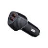 Forcell Carbon Auto-Adapter 2x USB QC 3.0 18W, CC50-2A36W, schwarz