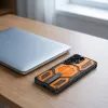 Tech-Protect MagBlast MagSafe + 2 бр. стъкла, Samsung Galaxy S26 Ultra, черно/оранжево
