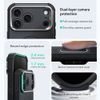 iPhone 17 Pro / 18 Pro vāciņš – ESR Cyber Armor Kickstand ar statīvu – melns