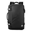 JP Rucksack B08 - 50x30x20 cm - Alltagsrucksack mit verstellbaren Schultergurten - Schwarz