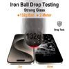 JP Titan extra odporno kaljeno steklo, iPhone 13 / 13 Pro / 14 / 16e, črno