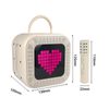 Blavec WS-09 Přenosný karaoke set se 2 mikrofony, 10 W, béžový