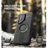Dexnor MagSafe Schutzhülle für Samsung Galaxy S25 Ultra - 360° Kickstand mit Kameraschutz - Schwarz