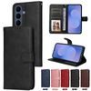 Magnet Schutzhülle für Samsung Galaxy S26 FE - Elegantes Leder Case mit Magnetverschluss - Schwarz
