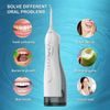 Set spazzolino elettrico sonico e idropulsore dentale wireless 2in1, bianco
