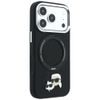 Karl Lagerfeld Leather Ring Stand 360 KC Pin MagSafe ümbris iPhone 17 Pro / 18 Pro – must