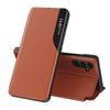 Eco Leather View Case, Samsung Galaxy S25, oranžové