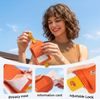 MiLi MiTag Duo bagāžas lokators ar ādas futrāli – oranžs