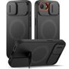 Suritch MagSafe Kickstand Camprotector θήκη iPhone 16, μαύρη