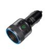 BlueStar AutoHarmony C81 FM πομπός, Bluetooth, QC 3.0, PD, 42W, γκρι
