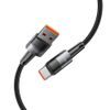 Tech-Protect UltraBoost USB-C kabel, 66W / 6A, 1 m, siv