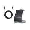 Forcell bezdrátová nabíječka 3v1 Qi, 15W, Solid Mag Charger kompatibilní s MagSafe, černá