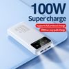 Powerbank 20000mAh mit 100W Super Charge und QC3.0 - LED-Licht - Weiß
