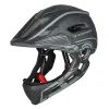 Casco da ciclismo per bambini Wozinsky con luce posteriore USB S, grigio