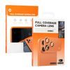Zaščitno kaljeno steklo za kamero z aluminijastim okvirjem 360° Full Cover, iPhone 18 Pro Max, črno