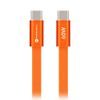 Cablu Forcell F-Energy USB-C - USB-C, QC4.0, PD, 3 A, 60 W, 1,2 m, portocaliu