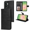 Magnet Schutzhülle für Samsung Galaxy A57 - Elegantes Leder Case mit Magnetverschluss - Schwarz