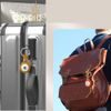 Techsuit varna usnjena torbica SLH1, za Apple AirTag, s kovinskim obročem, črna
