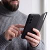 Tech-Protect Smart Wallet Schutzhülle für Samsung Galaxy S26 FE - Kartenfach und Smart Window - Schwarz