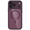 Tech-Protect MagPeak MagSafe Case für iPhone 17 Pro / 18 Pro - Magnetische Schutzhülle mit Kameraschutz - Weinrot / Transparent