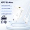 Dudao A27STEU polnilnik USB-A + kabel USB-A - USB-C, 25W GaN, bela