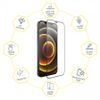 Zifriend, iPhone X / XS, Folie de sticlă securizată 3D Full cover cu aplicator, neagră