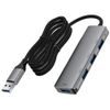 Acefast 4-in-1 Adapter (J17) - 4x USB 3.0 - 5 Gb/s - Plug & Play - Grijs