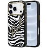 iPhone 17 Pro / 18 Pro ümbris – Karl Lagerfeld HC MagSafe IML Signature Zebra Glitter Gold – must