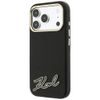 Karl Lagerfeld Grained Leather Resin Sign Logo MagSafe ümbris iPhone 17 Pro Max / 18 Pro Max – must