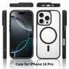 JP MagFit Clear MagSafe Θήκη με Μαγνήτη N52, iPhone 16 Pro, Μαύρο