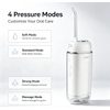 Draagbare Monddouche W8 met 4 Modi, 190 ml, IPX7, 1400 mAh, 4 Opzetstukken, Wit