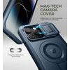 Dexnor MagSafe 360 Kickstand Camprotector obal iPhone 14 Pro Max, modrý