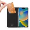 Dux Ducis Skin Leather case, preklopna futrola, iPhone 14 Plus, crna