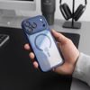 Tech-Protect MagPeak MagSafe CC, iPhone 17 Pro / 18 Pro, tmavě modrý / průhledný