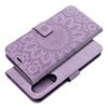 Mezzo Schutzhülle für Xiaomi Redmi Note 15 5G - Wallet Case mit geprägtem Design Muster 2 - Violett