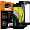 Spigen Full Cover Glass FC Edzett üveg 2 db, iPhone 7 / 8 / SE 2020, fekete