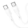 Hoco X83 USB-C – USB-C laidas, PD 3A 60W, 1 m, baltas