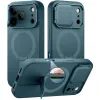 Suritch MagSafe Kickstand Camprotector tok iPhone 17 Pro Max, sötétzöld