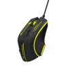 Wozinsky WMGK-1181W Kabelgebundene Optische Gaming Maus für Rechtshänder - 7200 DPI - 7 Tasten - Schwarz / Gelb