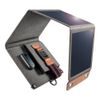 Choetech cestovní solární nabíječka s USB 14W, skládací, šedá (SC004)