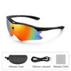WEST BIKING HD Fahrradbrille mit UV400-Schutz für Radsport und Outdoor - Schwarz/Bunt