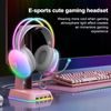 Onikuma X25 Cuffie Gaming con microfono, RGB, bianco