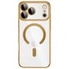 iPhone 17 Pro / 18 Pro dėklas – Tech-Protect MagFlex MagSafe – blizganti auksinė