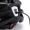 Casco ciclismo MTB Wozinsky con visiera rimovibile e luce LED USB posteriore L, nero