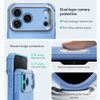 iPhone 17 Pro Max / 18 Pro Max vāciņš – ESR Cyber Armor Kickstand ar statīvu – gaiši zils